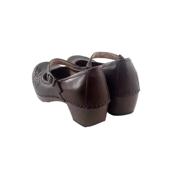 Dansko Brown Leather Mary Janes- Womens Sz 8.5 - Picture 3 of 6